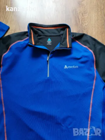 Odlo Half-Zip Long-Sleeve - мъжка ръннинг блуза КАТО НОВА ХЛ, снимка 2 - Блузи - 49715221