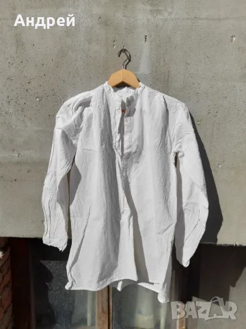 Старинна Мъжка кенарена риза #8