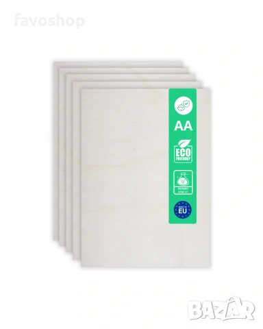 Шперплат 2мм топола A3 – двустранно шлайфан – пакет 5 листа