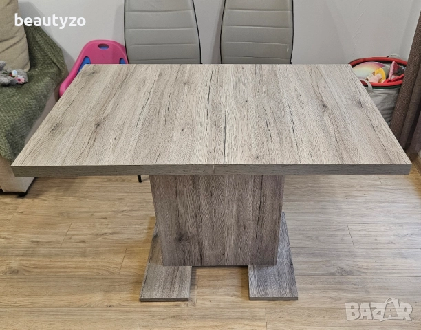 Разтегателна холна маса с три стола и подарък, снимка 3 - Маси - 51714376