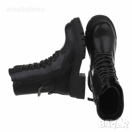 Дамски боти с връзки , снимка 2 - Дамски боти - 47719024