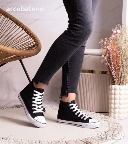 Дамски високи кецове с дантела на Bonifakima, 2цвята , снимка 8 - Кецове - 48563557