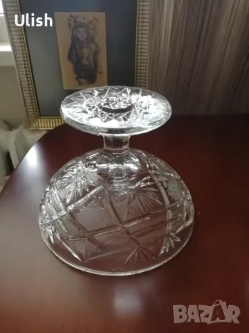 Масивна кристална купа на столче, снимка 3 - Аксесоари за кухня - 49047921