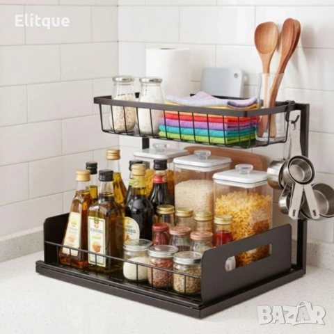 Органайзер за баня и кухня Cheffinger – идеално решение за ред и пространство, снимка 6 - Декорация за дома - 53179965