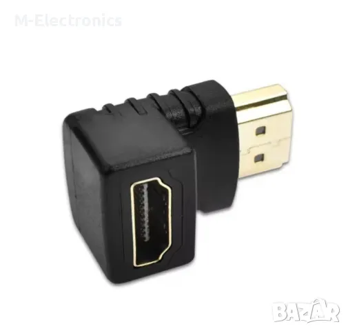 HDMI ъглов конектор М/Ж, снимка 4 - Стойки, 3D очила, аксесоари - 50230091