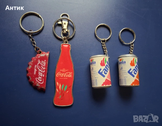 ЛОТ Стари Рекламни Ключодържатели Кока Кола Фанта, снимка 4 - Колекции - 53175619