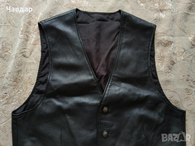 Кожен елек C&A - размер XL