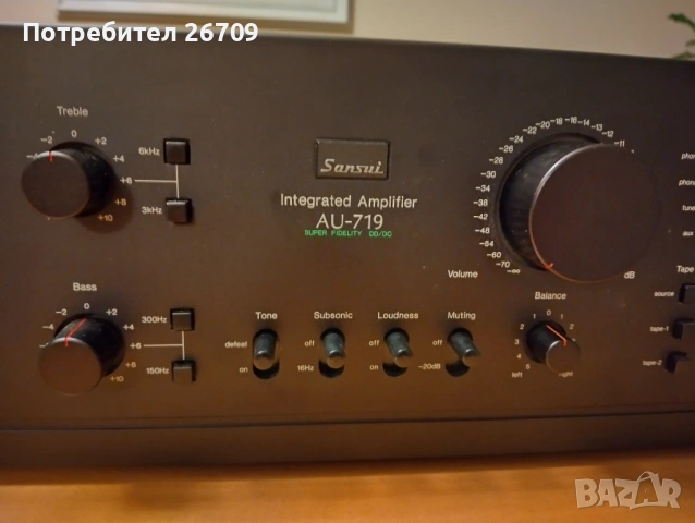 Sansui AU 719, снимка 5 - Ресийвъри, усилватели, смесителни пултове - 53193747