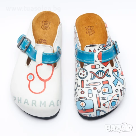 🥁 Намаление - Ортопедични чехли със стелка от естествен велур | Марка Tuasolea, снимка 1