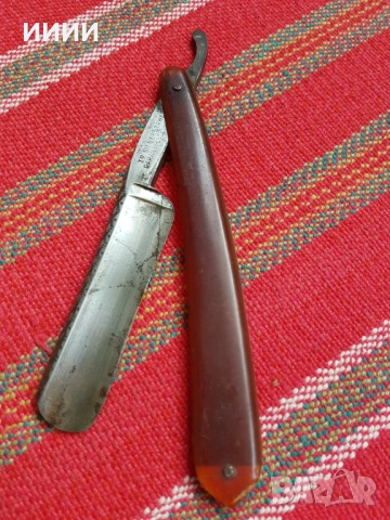 Бръснач сребърна стомана SOLINGEN , снимка 2 - Антикварни и старинни предмети - 53720682