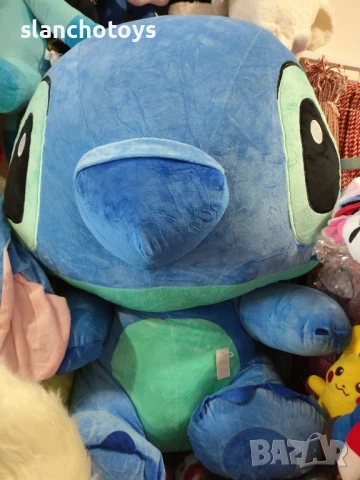 Стич ,100см. с крака или седнал, снимка 6 - Плюшени играчки - 46596175