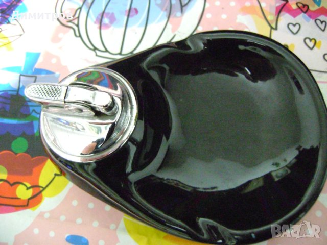 Запалка -пепелник стар порцелан, ТМЗ-4 Тбилиси, СССР 1950г