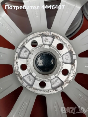 Оригинални джанти 16" 5х100 VW, снимка 11 - Гуми и джанти - 52309586