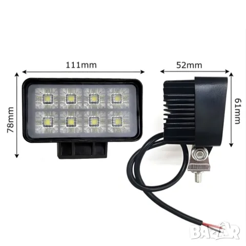 Компактен LED работен халоген 26 W, снимка 4 - Аксесоари и консумативи - 55864049