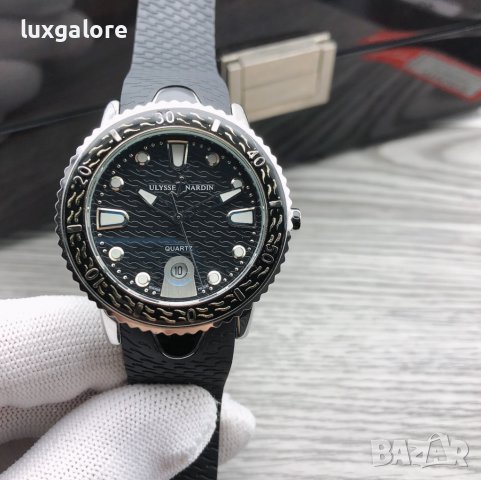 Мъжки часовник Ulysse Nardin Ladies Diver Black с кварцов механизъм, снимка 1 - Мъжки - 40178385