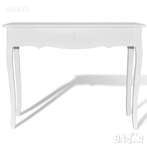 vidaXL Конзолна маса, бяла, снимка 3 - Маси - 56146294
