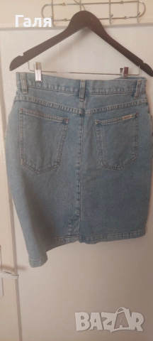 Дънкова пола Bill Blass размер 14 + 1 д.пола подарък , снимка 4 - Поли - 51815750