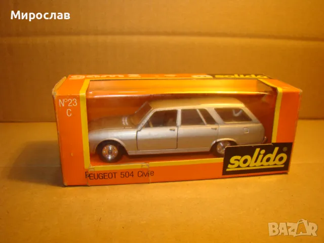 1:43 SOLIDO PEUGEOT 504 МОДЕЛ КОЛИЧКА ИГРАЧКА, снимка 7 - Колекции - 48981429