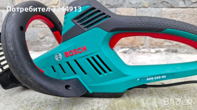 Мощен електрически храсторез Bosch AHS 550-50, снимка 7 - Градинска техника - 53787156