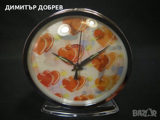 СТАР РЕТРО СОЦ КИТАЙСКИ МЕХАНИЧЕН НАСТОЛЕН ЧАСОВНИК БУДИЛНИК, снимка 2 - Антикварни и старинни предмети - 41142042