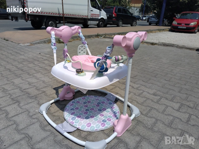 MONI Детско бънджи HOP розов, снимка 8 - Проходилки - 53565080
