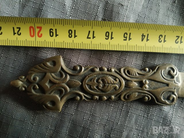 бaроков нож за писма, снимка 2 - Антикварни и старинни предмети - 35800837