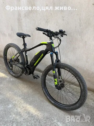 27.5  цола алуминиев електрически велосипед колело Yamaha 2 по 11 скорости Shimano deore xt , снимка 3 - Велосипеди - 55851283