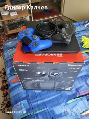 Плейстейшън 4 слим 1 терабайт и волан със педали , снимка 2 - PlayStation конзоли - 50239306