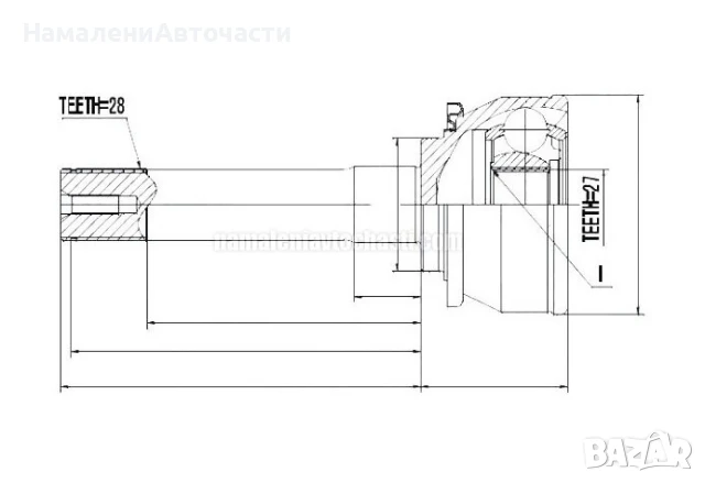Предно външно каре MB620255 NPZMS016 Mitsubishi