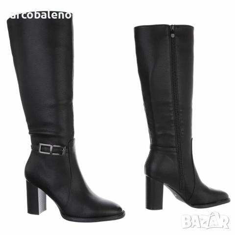 Дамски ботуши на висок ток , снимка 5 - Дамски ботуши - 52392851