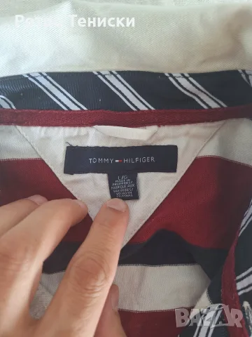 Поло тениска Tommy Hilfiger — Мъже размер L Червено, снимка 3 - Други спортове - 56314777