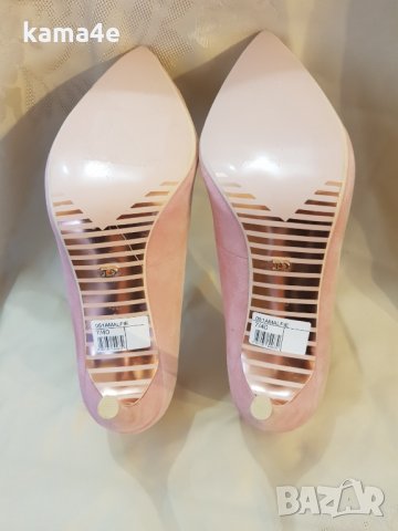 DUNE нови розови велурени обувки с ток-уникално елегантни!, снимка 3 - Дамски обувки на ток - 33994588