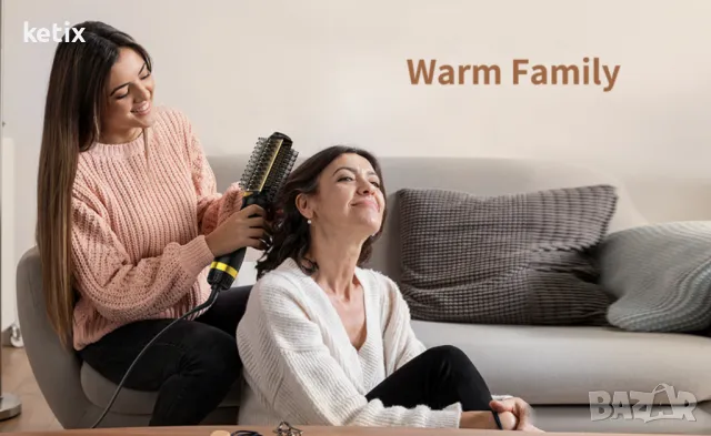 Четка за изправяне на коса ARAS 5 в 1, снимка 8 - Преси за коса - 48930562