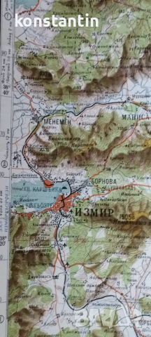 КАРТА ИЗМИР/ТУРЦИЯ, снимка 3 - Колекции - 53824499