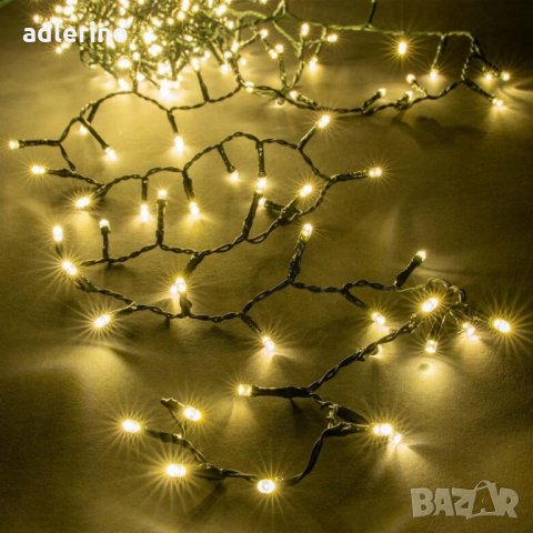 Гирлянд 2000 лед светлини, 50 м, Коледна украса, лед осветление, светлинна верига, топло бяло, снимка 2 - Лед осветление - 34160730