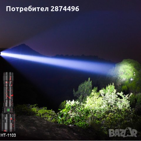2720  мощен LED фенер от ново поколение XHP50, снимка 3 - Друга електроника - 35801173