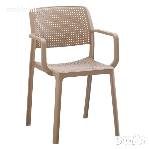 Стол COMFEE ARM градински трапезен бял черен сив капучино кафяв, снимка 9 - Столове - 47537470