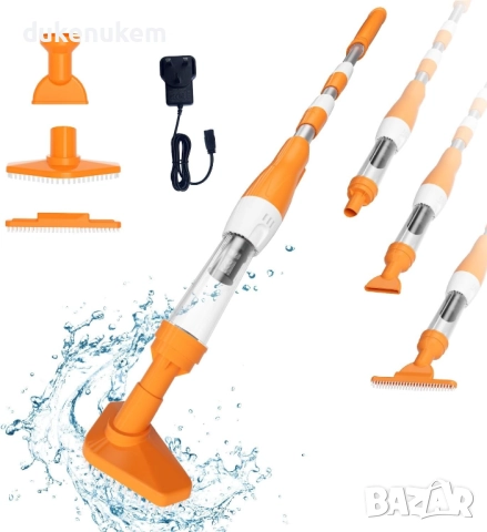 PoolyPoly 3 в 1 безжична прахосмукачка за басейн с акумулаторна батерия, снимка 2 - Прахосмукачки - 52083595