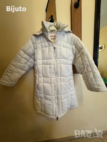 Зимно много дебело яке,дълго с качулка подплатено 164р.със забележка 