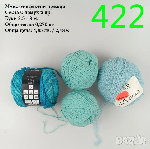 Евтини прежди в малки количества - нови и остатъци , снимка 5 - Други - 52042623