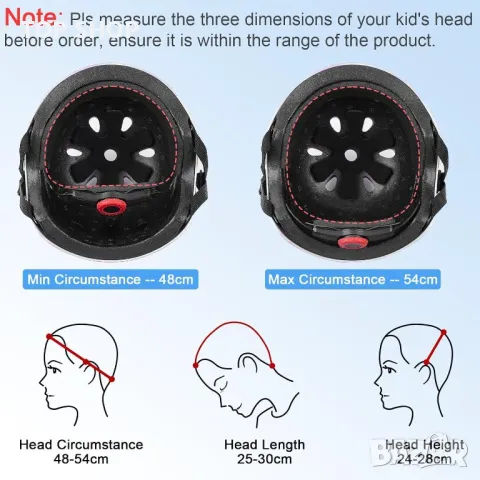 MHJY Детска велосипедна каска за деца 3-8 години, снимка 6 - Детски - 49640951
