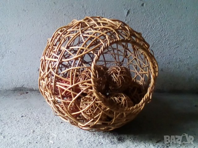 Сфера кълбо ратан с топки, снимка 3 - Градински мебели, декорация  - 38346816