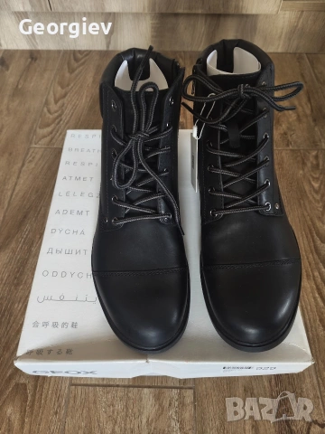 Зимни обувки от естествена кожа марка Geox
