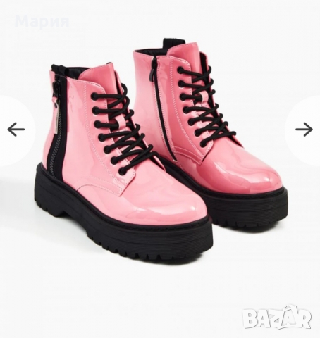 Розави боти, снимка 4 - Дамски боти - 36033605