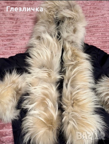 Спортно яке с естествен косъм от Ракун , снимка 4 - Якета - 53179187