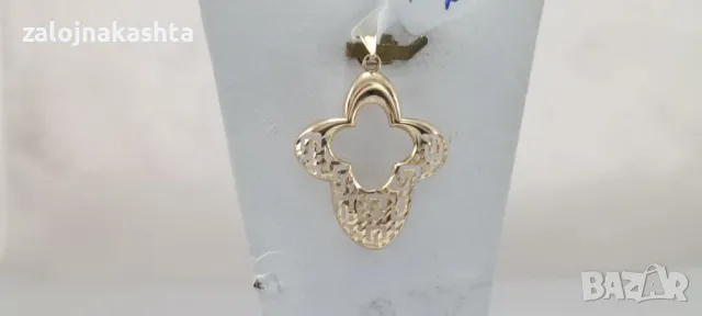 Нова Златна висулка-1,42гр/14кр, снимка 2 - Колиета, медальони, синджири - 47890889