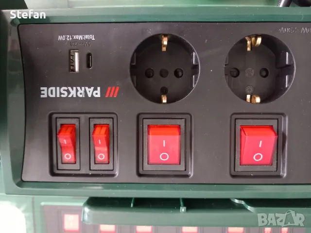 Разклонител с LED лампи PARKSIDE, снимка 6 - UPS захранвания - 49409962