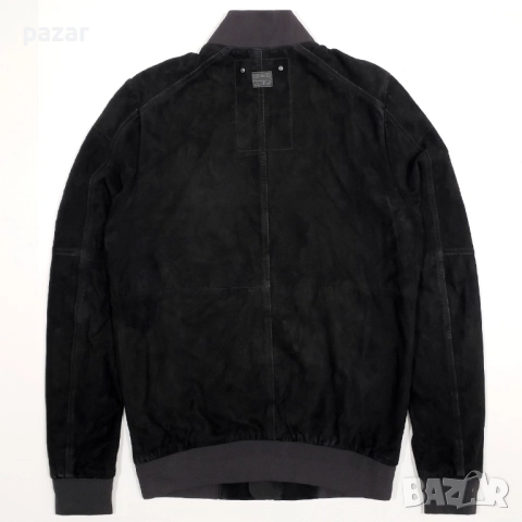 G-STAR RAW BATT Оригинално Мъжко Кожено Яке Велур M-L, снимка 5 - Якета - 51945244