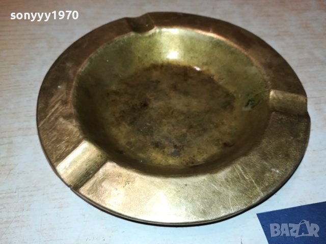 ПЕПЕЛНИК МАСИВЕН МЕД МЕСИНГ ВНОС ГЕРМАНИЯ 2806230742, снимка 4 - Колекции - 41377999