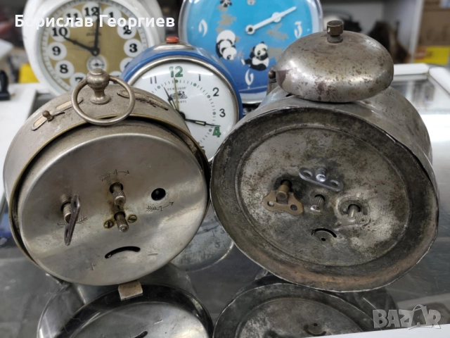 Лот Стар механичен часовник будилник Junghans kienzle haller 8 броя, снимка 4 - Антикварни и старинни предмети - 52647945